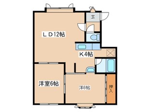 ロイヤルハイツＥの物件間取画像